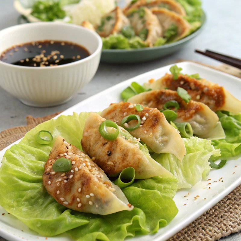 Gyoza Dumpling Lettuce Wraps