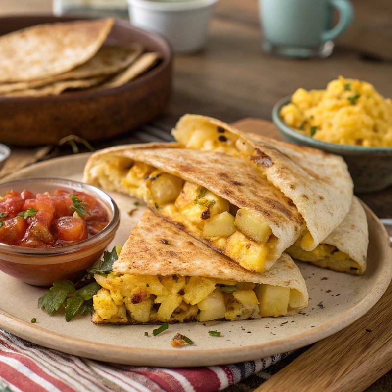 Breakfast Potato Quesadilla