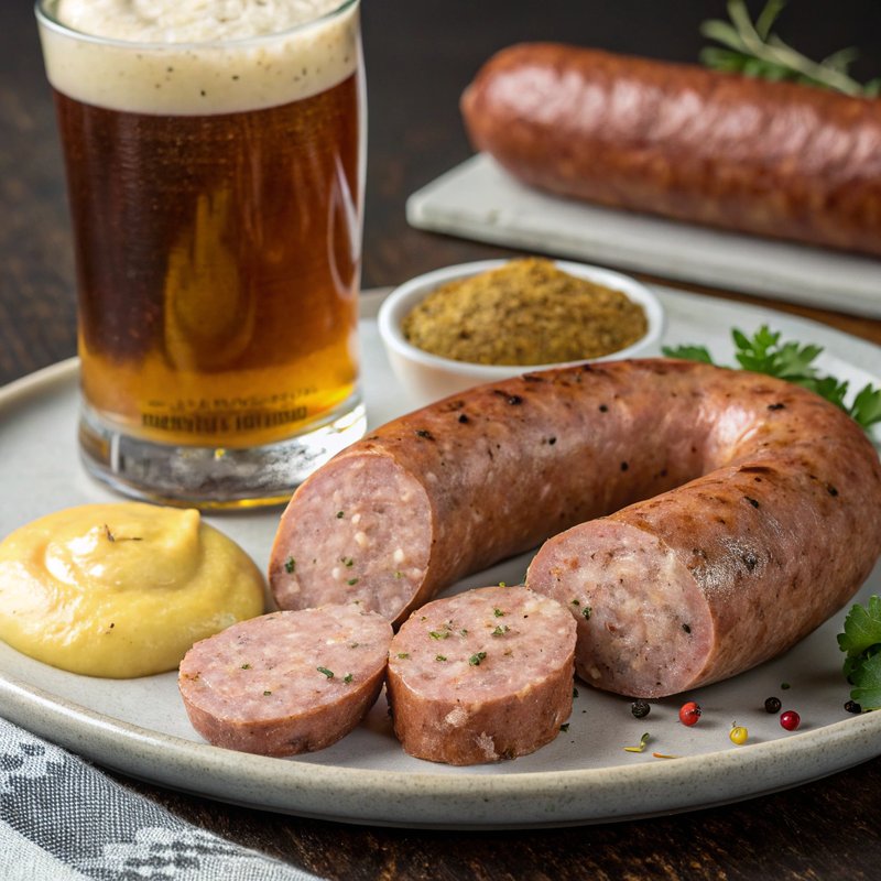 Traditional German Bierwurst