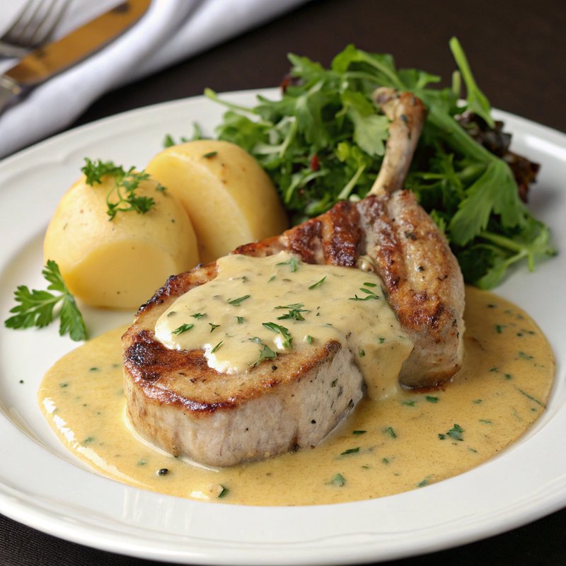 Côte de Porc à la Dijonnaise