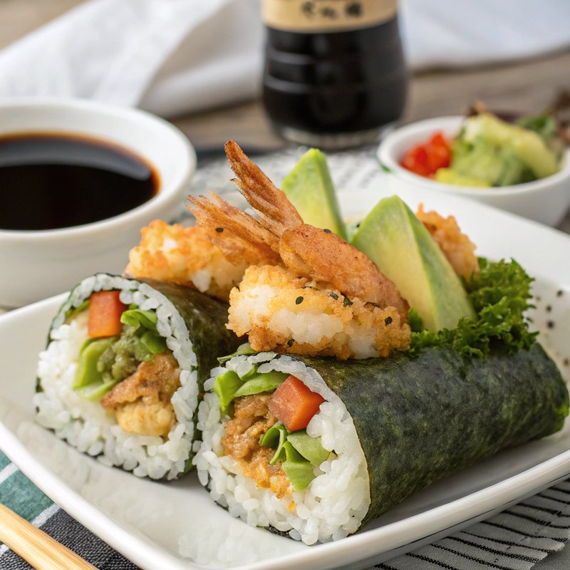 Crunchy Shrimp Tempura Sushi Wraps