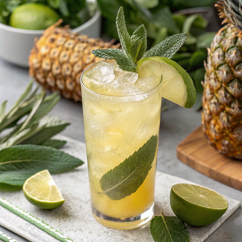 Tropical Pineapple Sage Spritz