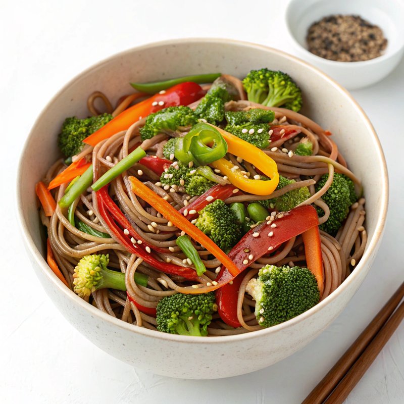Enhanced Veggie Soba Noodles