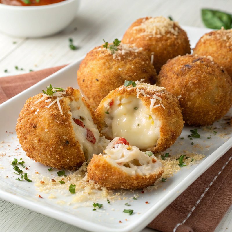 Arancini - Sicilian Cheese-Stuffed Rice Balls