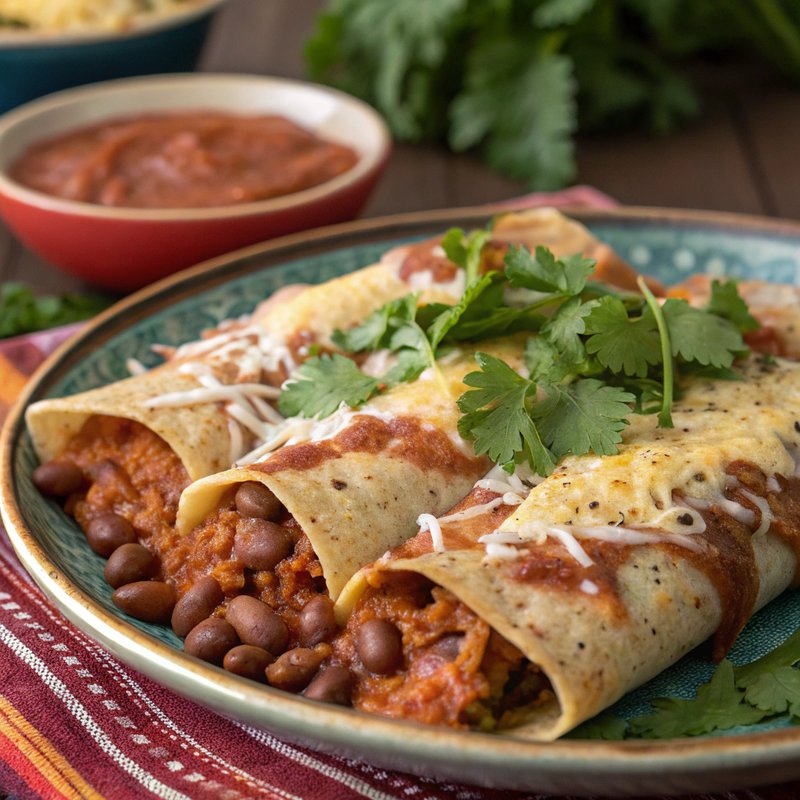 Pinto Bean Enchiladas