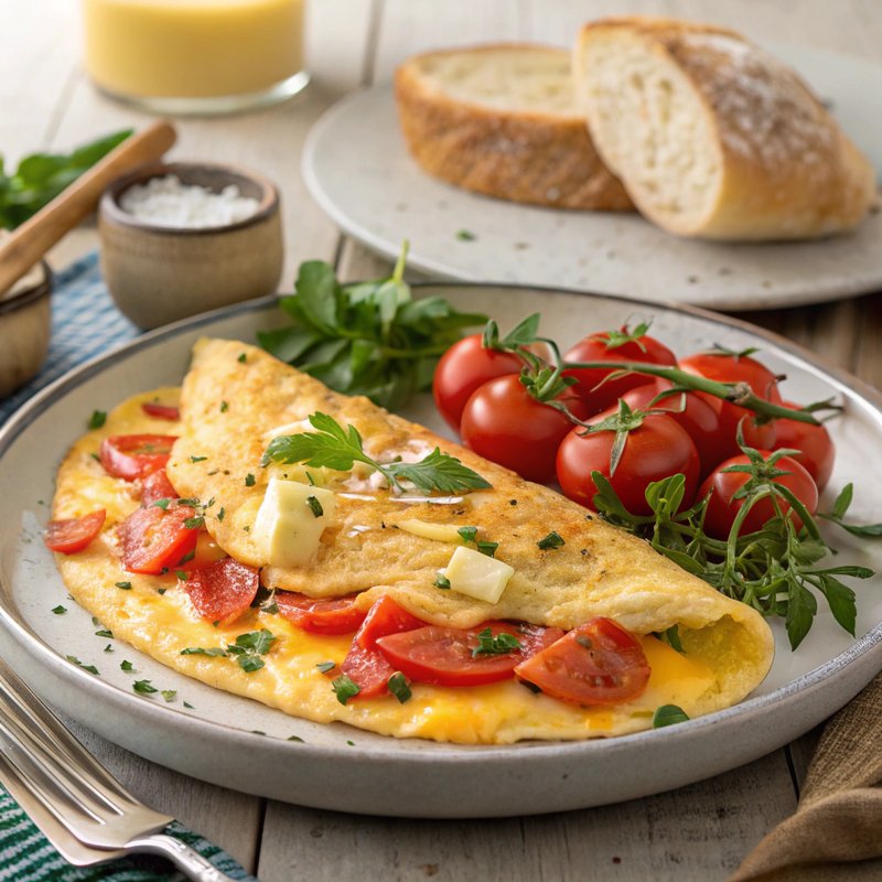 Cheese and Tomato Omelet