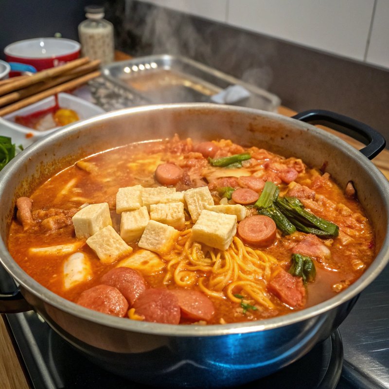 Authentic Korean Army Stew (Budae Jjigae)