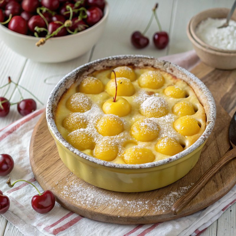Clafoutis aux Cerises Jaunes