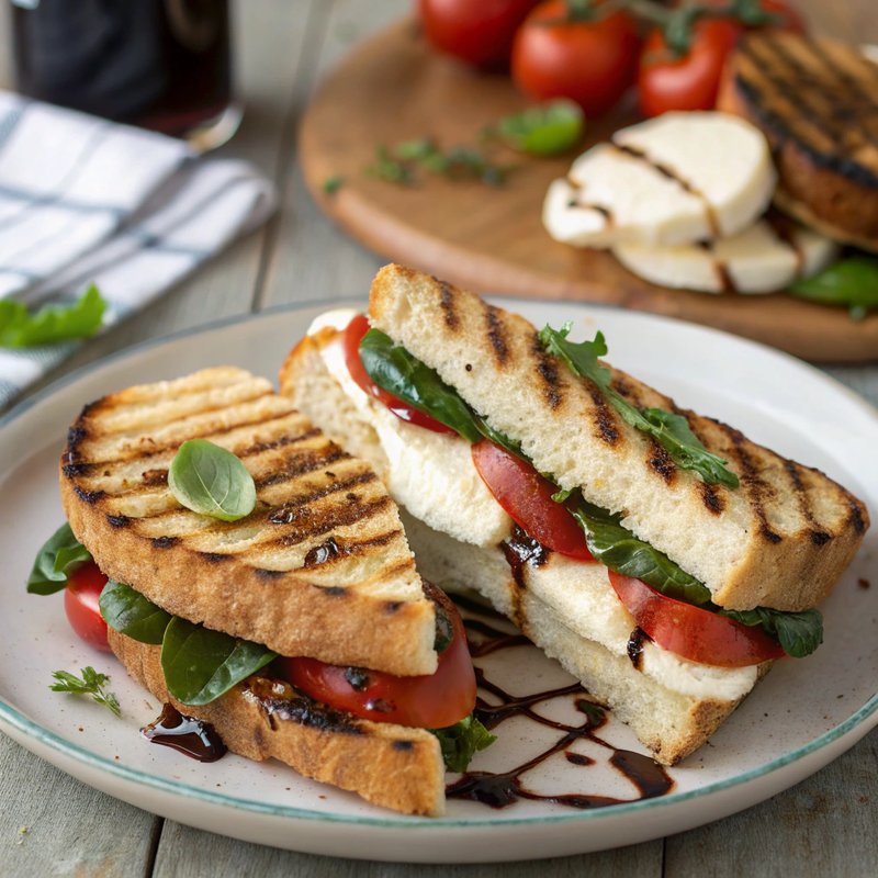 Enhanced Caprese Panini Sandwich