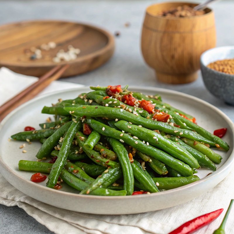 Sesame Ginger Green Beans