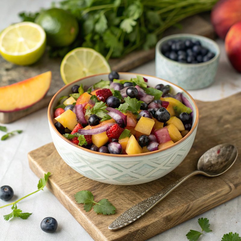 Nectarine and Blueberry Salsa