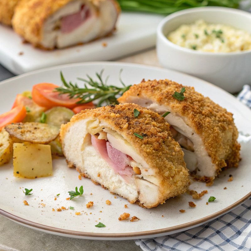 Air Fryer Chicken Cordon Bleu