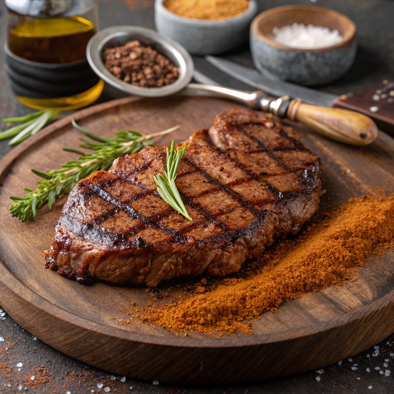 Grilled Chuck Eye Steak with Smoky Spice Rub