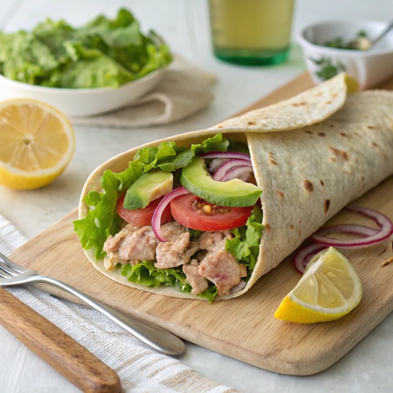 Tuna and Avocado Wraps