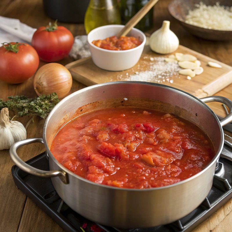Homemade Tomato Sauce for Pizza