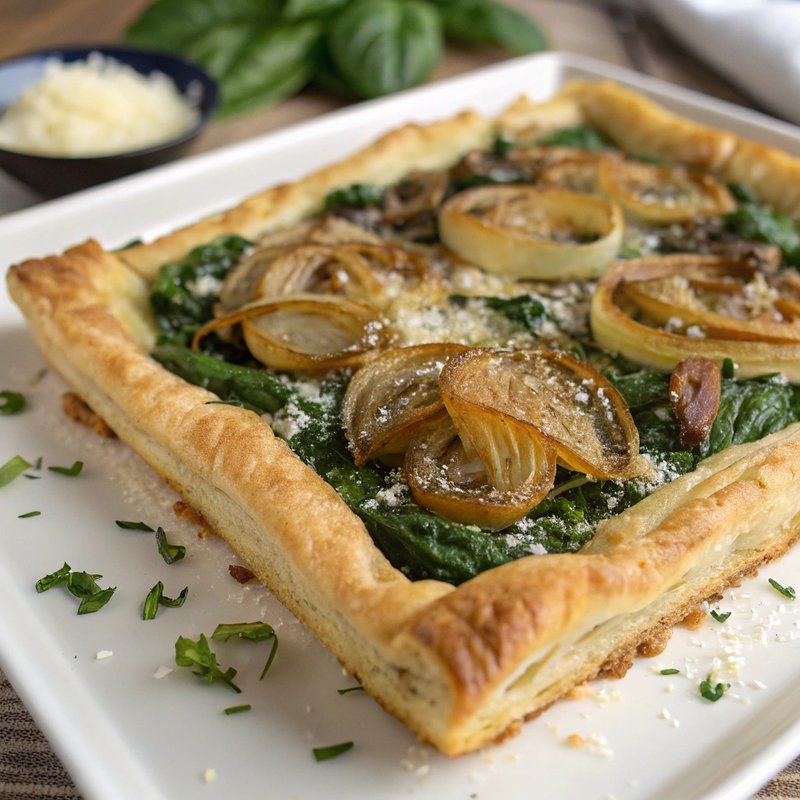 Spinach and Caramelized Onion Tart