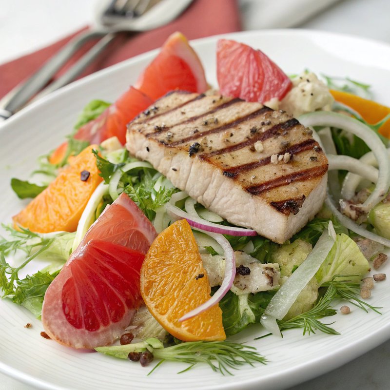 Grilled Swordfish and Fennel Salad