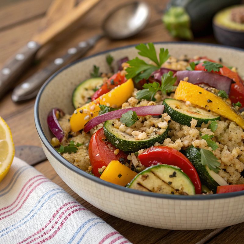 Gluten-Free Grilled Vegetable Quinoa Salad