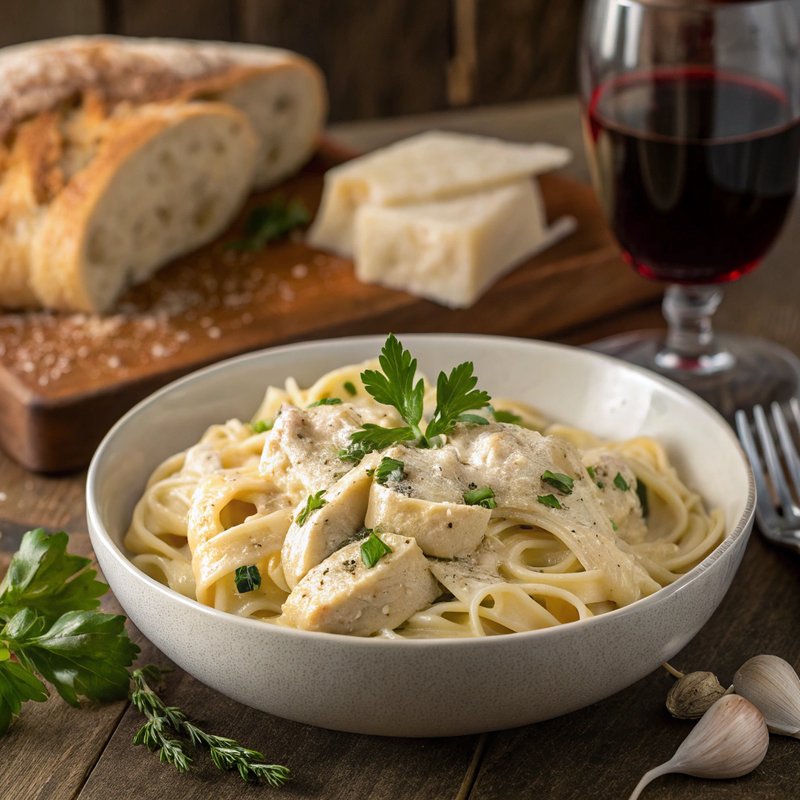 Creamy Chicken Alfredo with Pasta