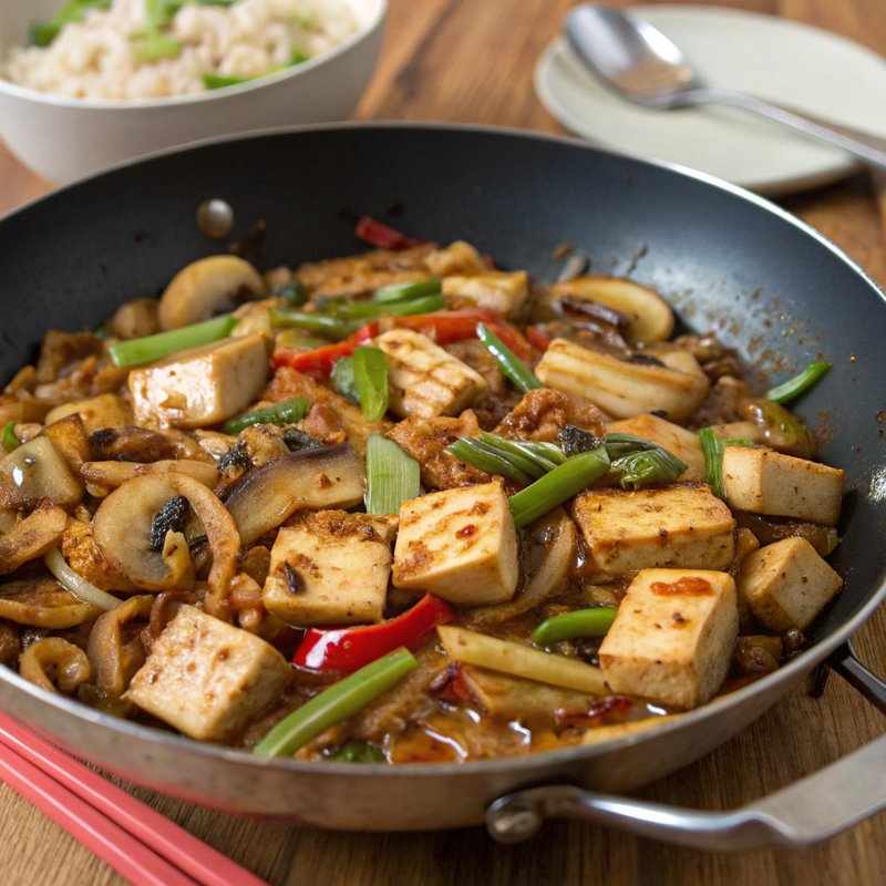 Mushroom and Tofu Stir Fry