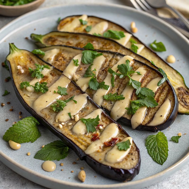 Roasted Eggplant with Tahini