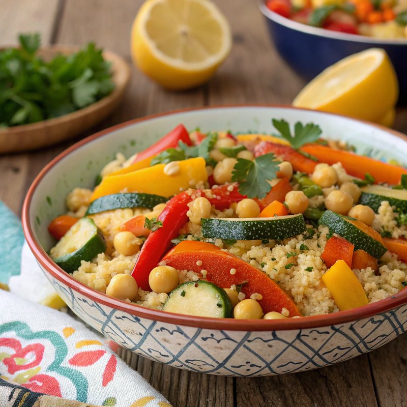 Couscous with Vegetables and Chickpeas