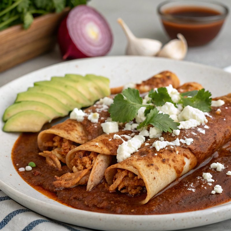 Enchiladas de Mole de Olla