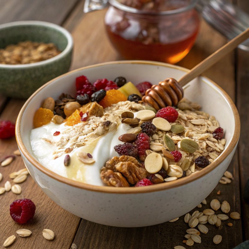 Delicious Muesli with Greek Yogurt