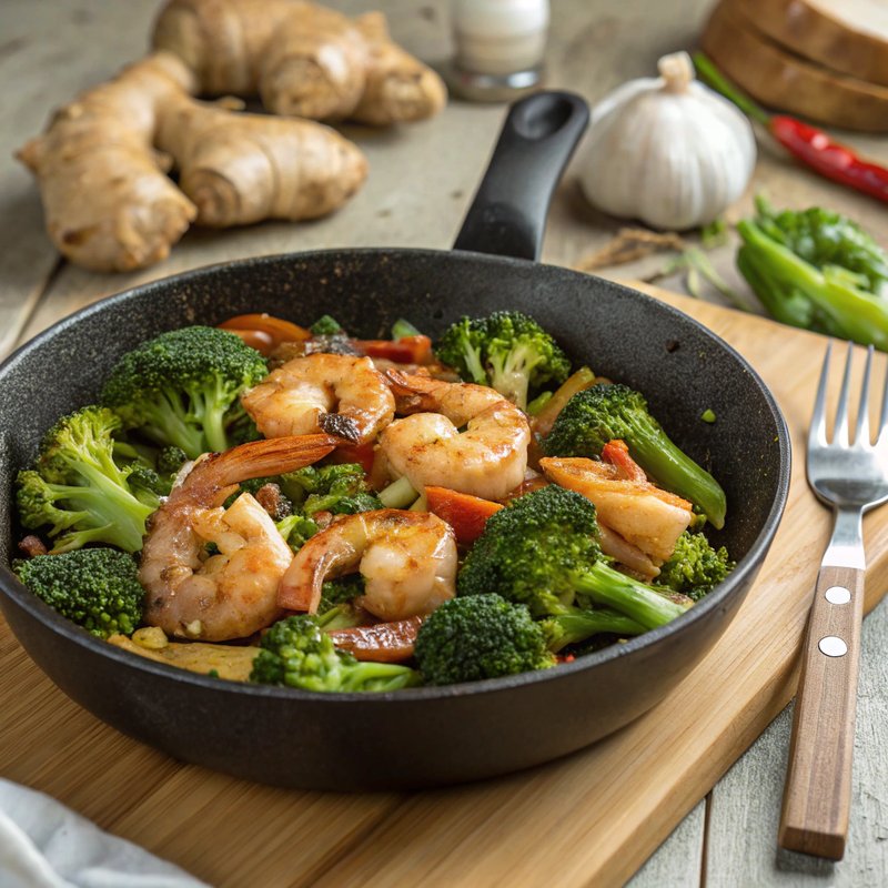 Shrimp and Broccoli Stir Fry