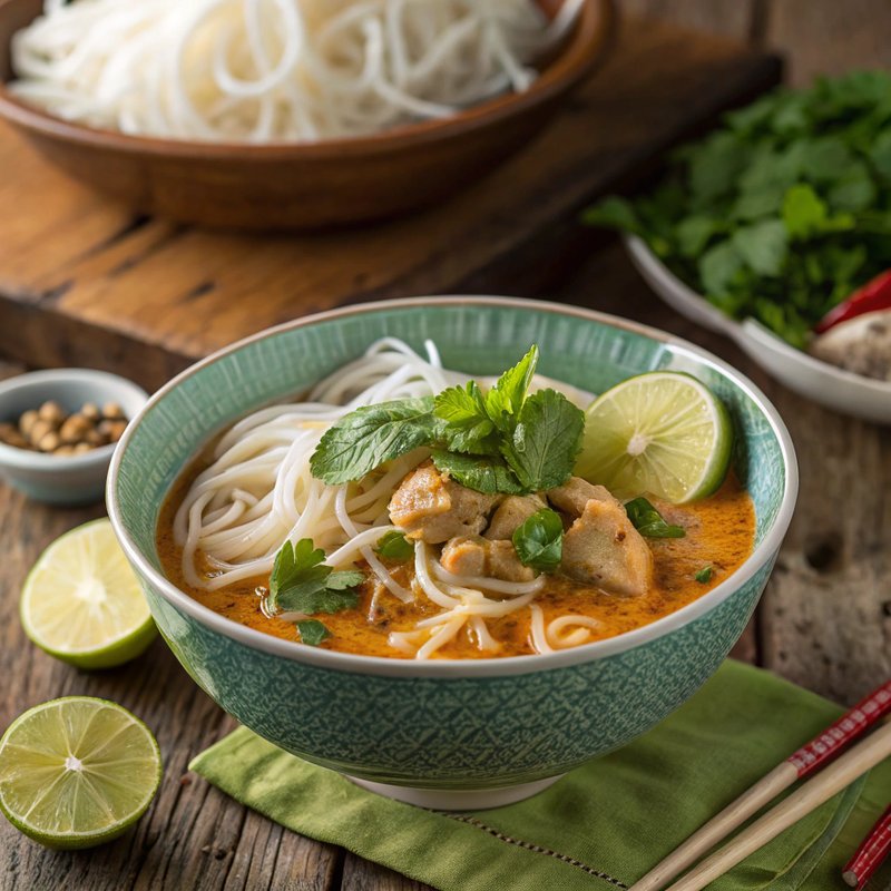 Nom Banh Chok - Cambodian Curry Noodles