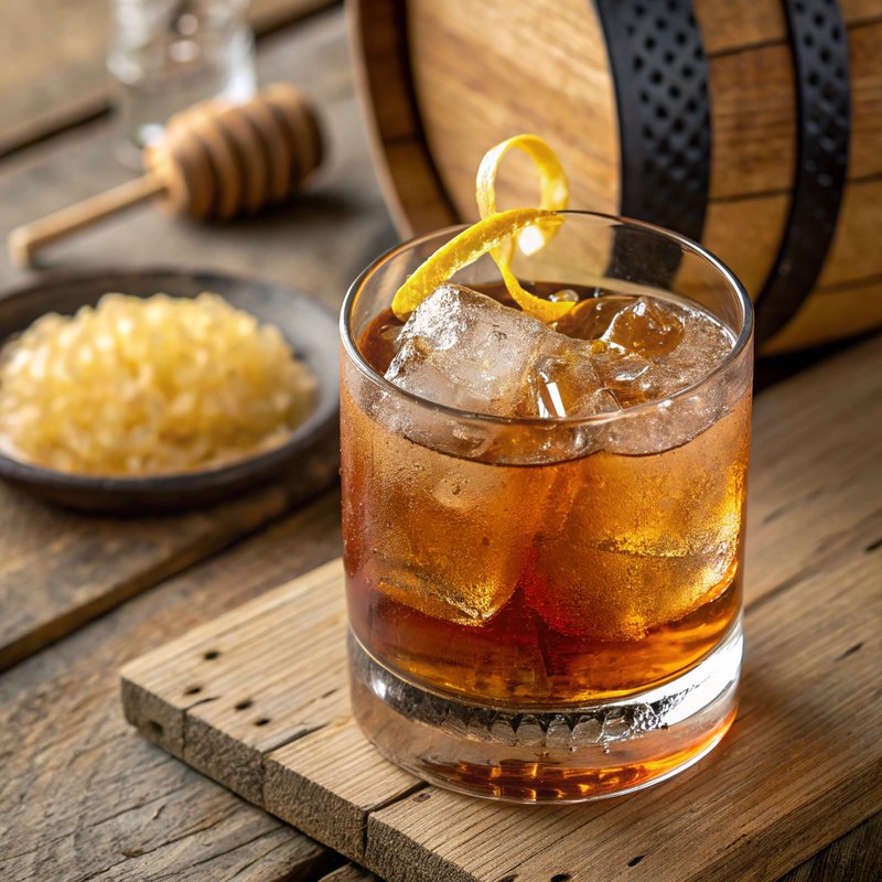Bourbon and Honey Cocktail