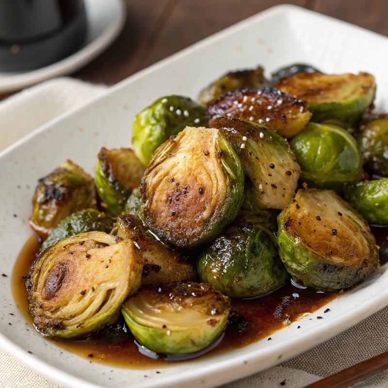 Maple Glazed Brussels Sprouts