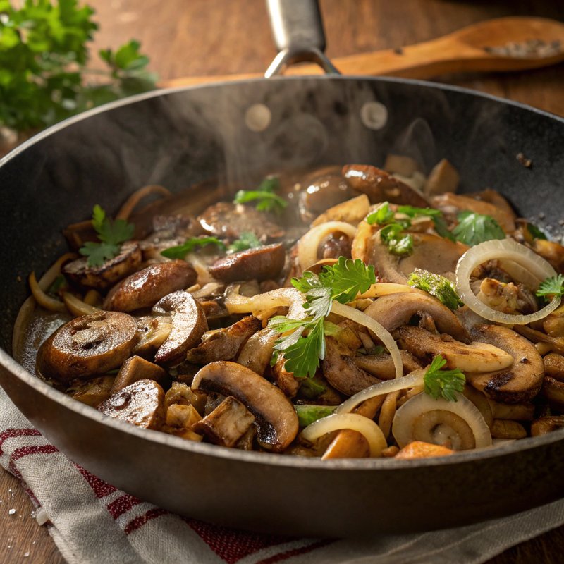 Sautéed Mushrooms and Onions