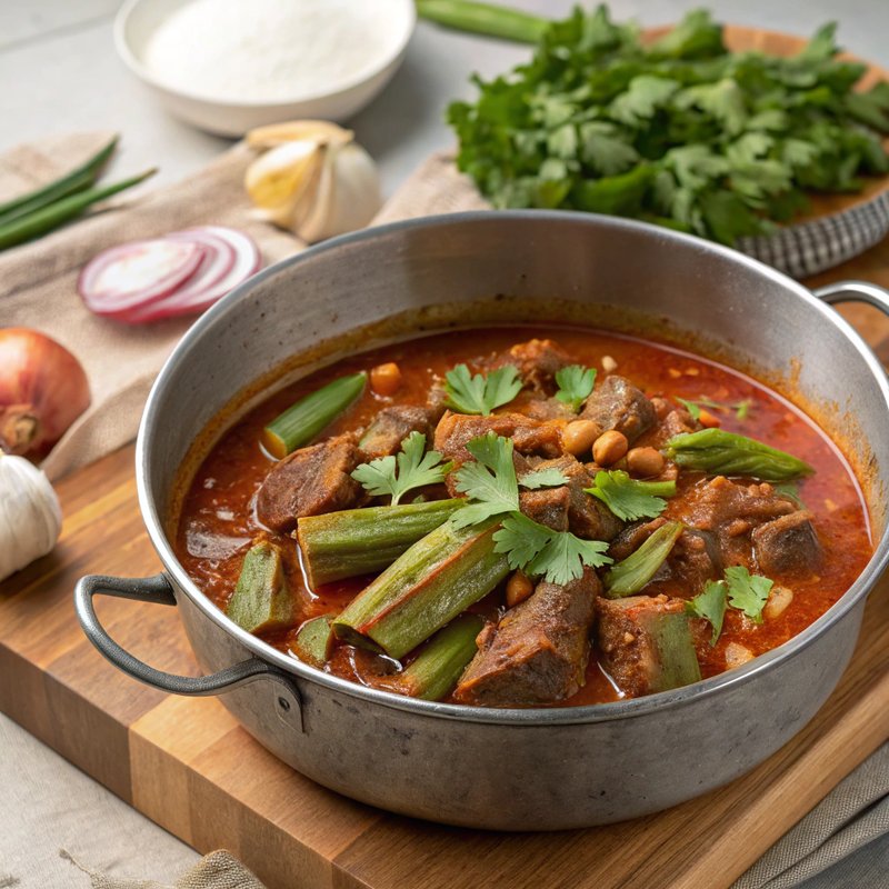 Khoresht-e-Bamieh (Persian Okra Stew)