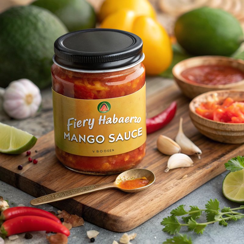 Fiery Habanero Mango Sauce