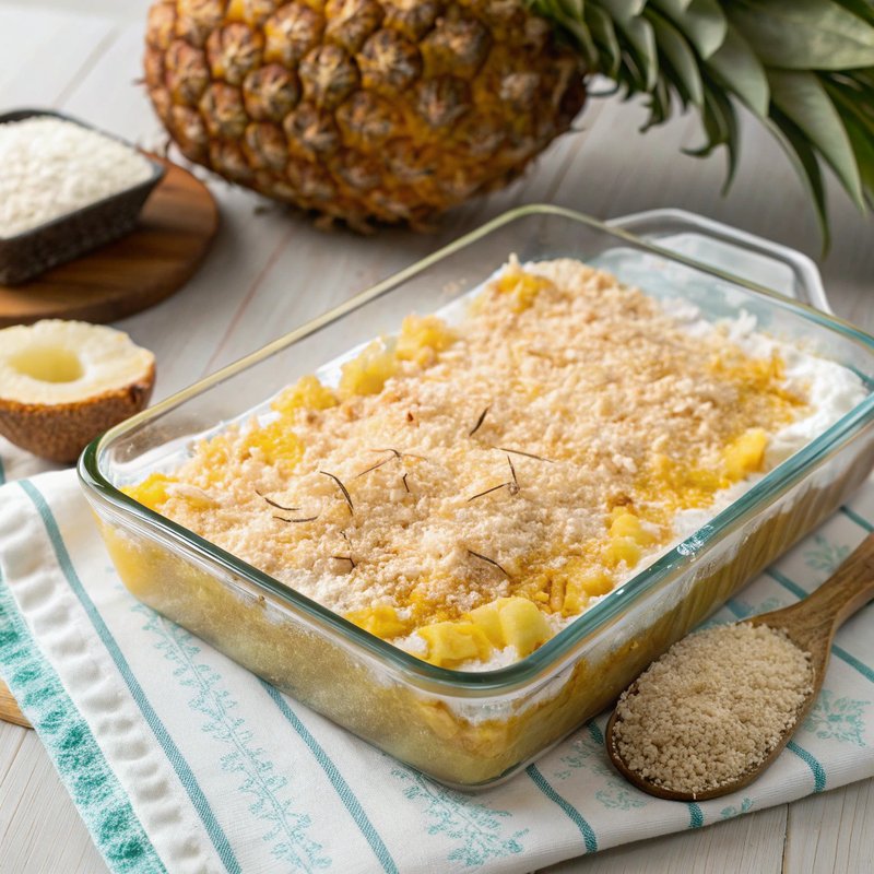 Tropical Pineapple Coconut Bars