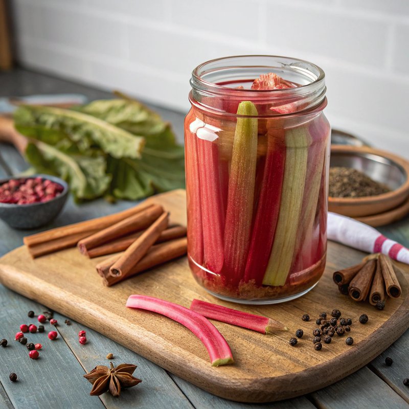 Tangy Rhubarb Pickles