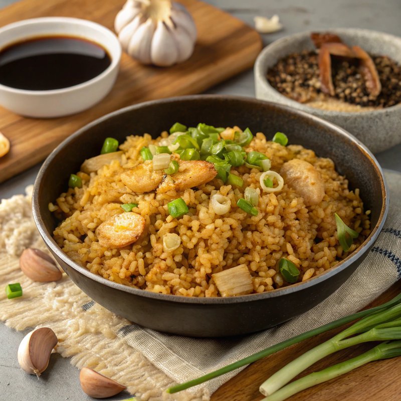 Sinangag (Filipino Garlic Fried Rice)