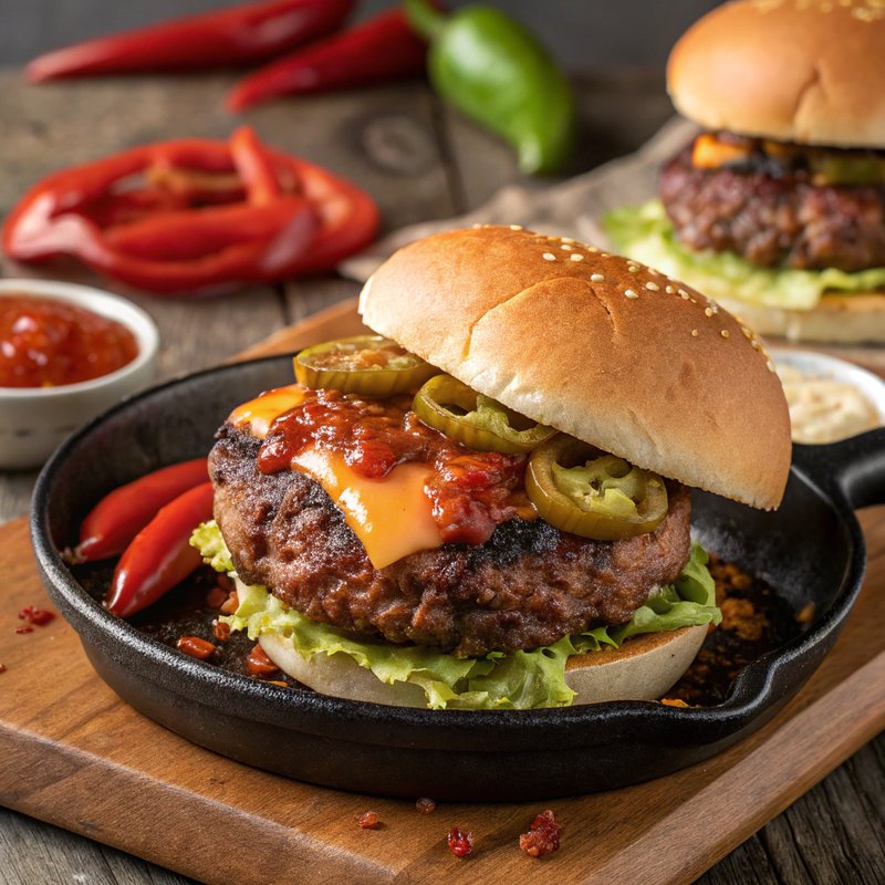 Fiery Smash Burgers