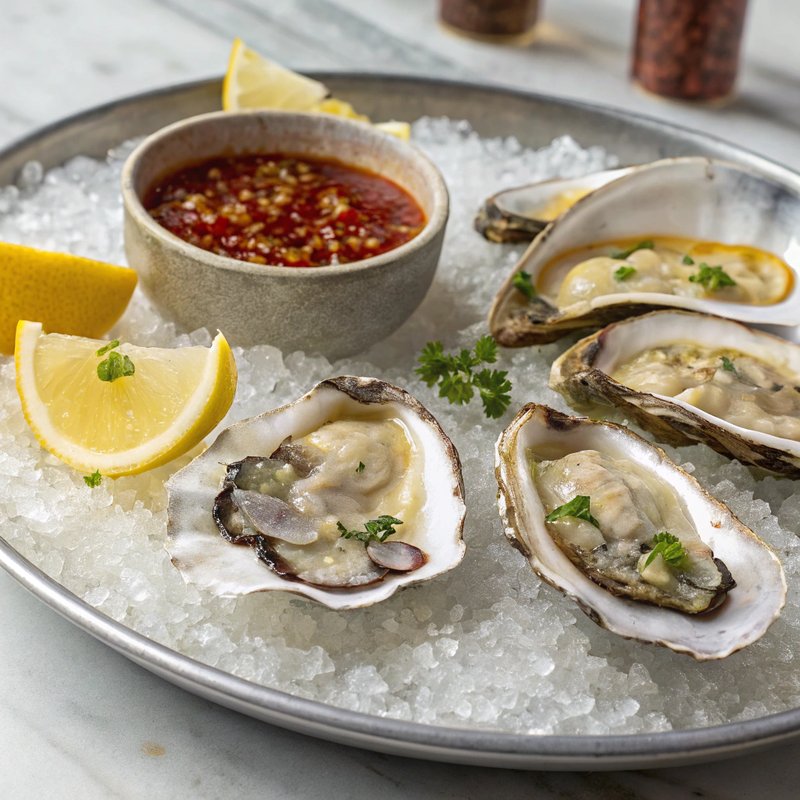 Oysters on the Half Shell with Mignonette Sauce