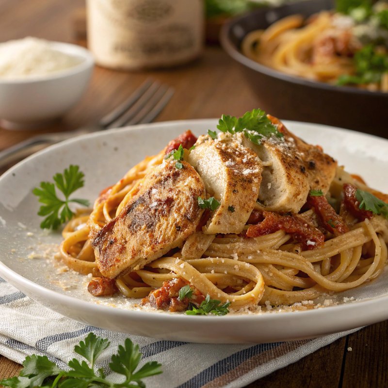 Spicy Chipotle Chicken Linguine