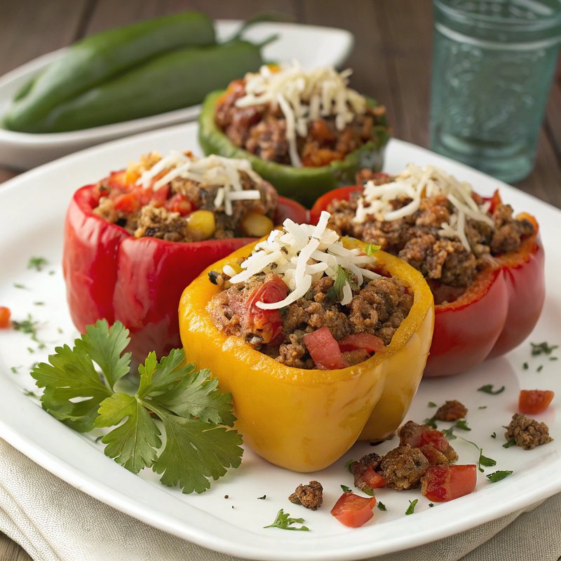 Creole Stuffed Bell Peppers