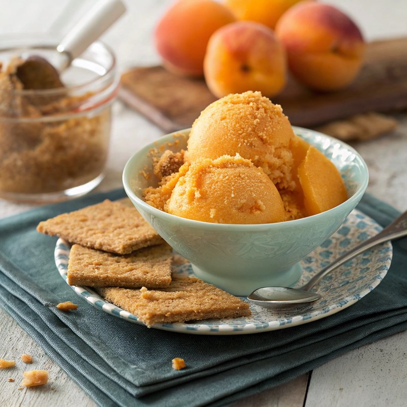 Apricot Cobbler Sorbet