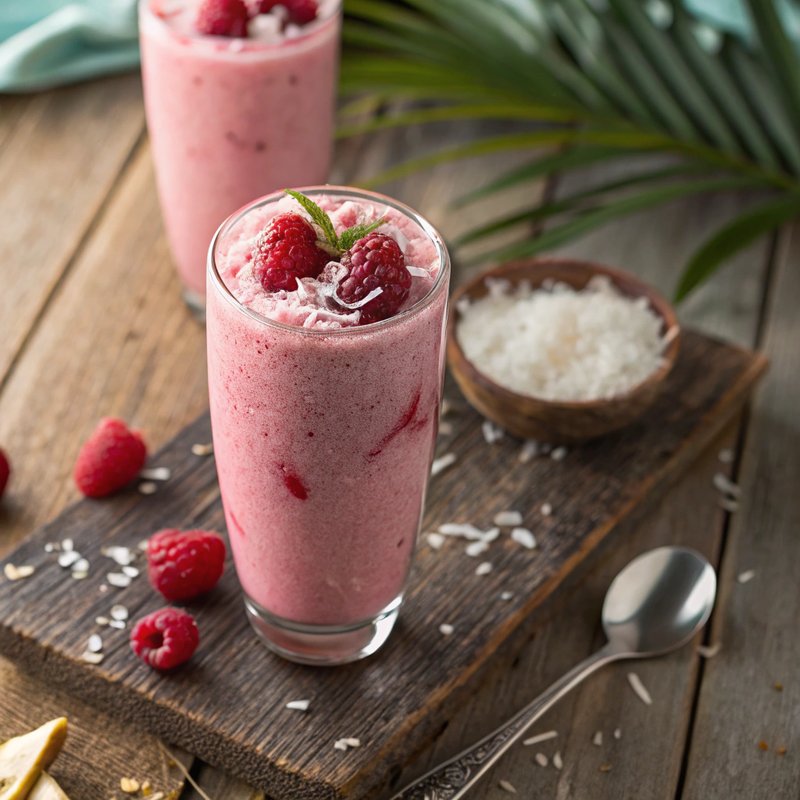 Raspberry Coconut Bliss Smoothie