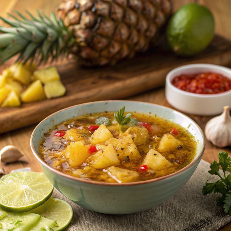 Spicy Pineapple Rum Sauce