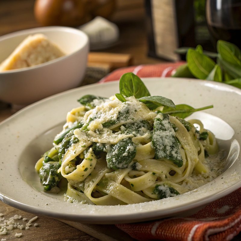 Spinach and Gorgonzola Pasta