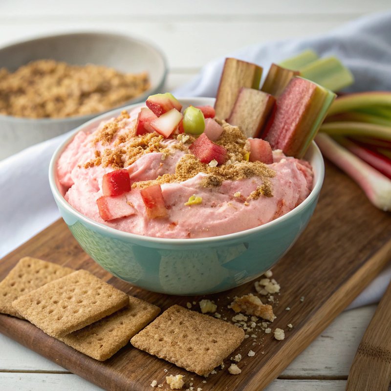 Rhubarb and Cream Cheese Dip