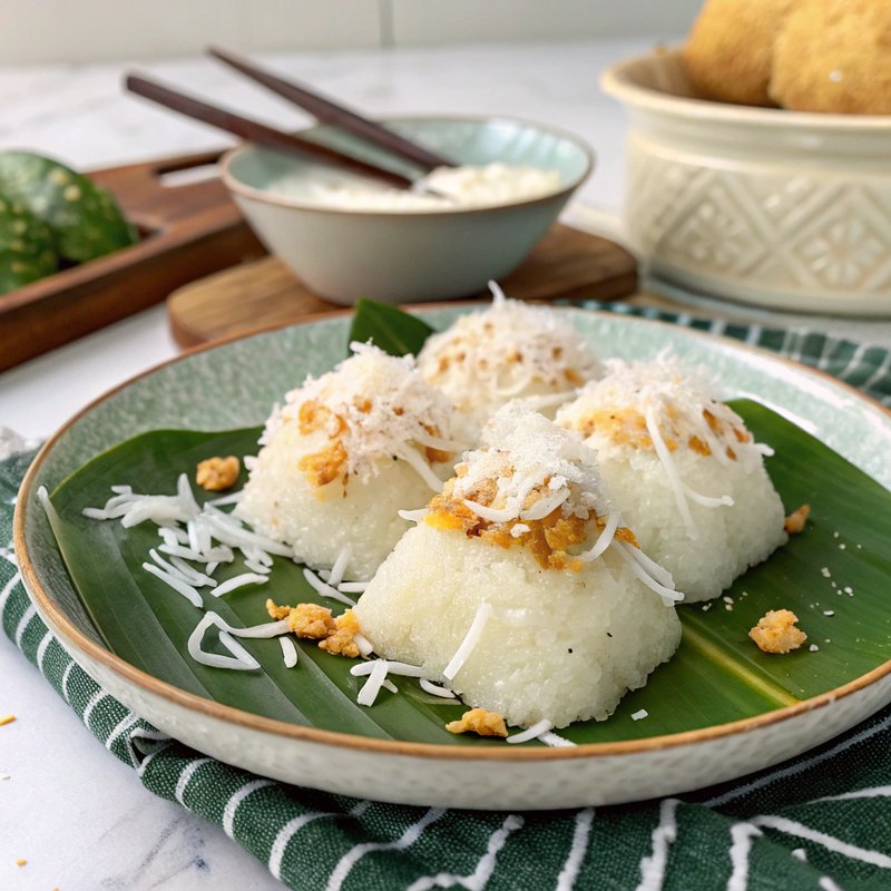 Xoi Vo - Vietnamese Sticky Rice with Mung Bean