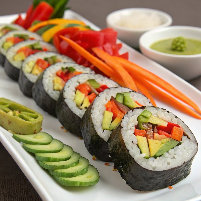 Vibrant Veggie Sushi Rolls