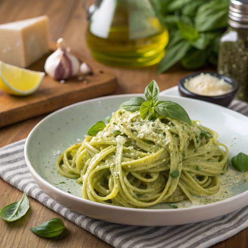 Linguine with Creamy Avocado Sauce
